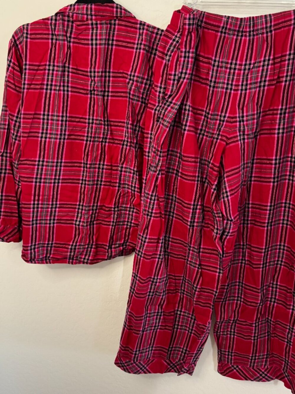 Victoria's Secret Red Plaid Flannel Pajama Set | Size XXL - Picture 5 of 5
